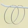 Aretes de Acero de Titanio con Diámetro de Alambre de 2.0 mm para Lanzamiento Manual Transfronterizo, Moda para Hombres y Mujeres, Aro para la Oreja, Anillo Distintivo de Acero Inoxidable para el Cartílago de la Oreja