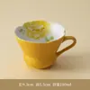 Conjunto de bule e xícara de chá de cerâmica amarelo-limão pintado à mão, conjunto de chá kung fu de uso doméstico de alta qualidade com bule único, gaiwan e xícara de chá