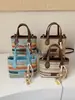 Bolso Cruzado de Mano para Playa de Ocio Vacacional Transfronterizo para Mujer Verano 2026 Nuevo Bolso Tejido de Paja Bolso de Hombro Tipo Cubo