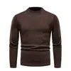 Suéter de cuello alto reversible para otoño e invierno, suéter de cuello alto tipo pullover de color liso, tejido de punto tipo pullover simple y elegante de moda estilo japonés
