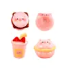 Cerdo Lindo Postre Comida Juego Té de Leche Hamburguesa diy Pasador Decoración de Cadena para el Cabello Accesorios de Resina Material de Pegamento de Crema