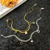 Pulsera de estrella de cinco puntas TikTok de estilo coreano 2024, transfronteriza europea y americana, collar de estrella simple y combinable para mujer, joyería