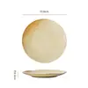 Platos cerámicos de estilo western vintage, platos de forma única para restaurantes y uso doméstico, platos para ensalada, platos para el desayuno, platos de presentación elegantes y atractivos