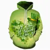 Festival Irlandés Nuevo Europeo y Americano Impresión Digital 3D Casual Sudadera Hombre San Patricio 2025 Primavera/Verano Top