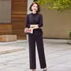 Nuevo Estilo Otoño e Invierno 2026 Moda Casual Tops Reductores de Edad para Mujeres de Mediana Edad y Mayores, Conjunto Versátil Estilo Chanel