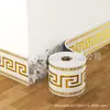 Zócalo transfronterizo autoadhesivo engrosado, pegatinas de pared para el alféizar de la ventana, línea de cintura, pegatinas de azulejos de cerámica de imitación, decoración impermeable de mármol