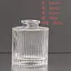 Vaso Pequeno Estilo Europeu com Design Embossado Vintage, Garrafa Transparente de Vidro de Luxo Leve para Decantar Perfume e Fragrância com Serigrafia e Pintura Spray com Folha de Ouro