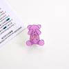 Clips Acrílicos Transparentes para Libros Niña Clip Pequeño Lindo Dibujo Animado Clip para Papel de Prueba Carpeta Clip Sellador de Snacks
