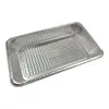 Caja para Llevar de Pescado a la Parrilla, Caja Comercial de Papel de Aluminio, Caja Grande Espesa de Papel de Aluminio, Charola para Barbacoa, Charola Rectangular de Papel de Aluminio