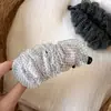 Pinza para el pelo de organza con lunares estilo coreano, forma de plátano, para mujer, accesorio de verano para el pelo, pinza para la parte trasera de la cabeza, súper etérea
