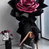 Adornos de Flores Artificiales de Rosa Grandes, Escaparates de Centros Comerciales, Toma de Fotos en Escenas de Bodas, Decoración de Puntos de Check-in de Celebridades de Internet