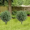 2025 Amazon Mais Vendido Planta Verde Artificial Árvore de Cipreste Pequena Plantada no Chão Cipreste Artificial Bonsai Decoração de Casa Decoração de Jardim