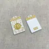 Nova corrente com pingente redondo auspicioso pintado a ouro em estilo chinês para homens e mulheres, apresentando a bênção do Oficial Celestial e do Deus Amarelo da Riqueza, e o amuleto "Sem Preocupações"
