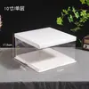 Caja para Pastel de Cumpleaños de 4 pulgadas 6 pulgadas 8 pulgadas 10 pulgadas 12 pulgadas Transparente 4 pulgadas 6 pulgadas 8 pulgadas Caja de Embalaje Elevada de Doble Capa