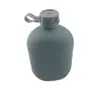 Garrafa de Água de Alumínio 1L, 10 Modelos, Específica para Treinamento Militar, Portátil com Alça, Grau Alimentício, Revestimento Interno Ecológico, Direto da Fábrica Militar