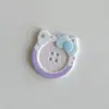 Novos acessórios de botão de cabeça de gato KT acessórios de roupa diy acessório de cabeça presilha de cabelo capa de celular furo decorativo decoração de sapatos