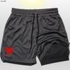 Pantalones de Playa Deportivos de Malla para Hombre Verano Doble Capa 2 en 1 Spider-Man Europeo y Americano Running Secado Rápido Impermeable