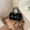 Bolsa de Bowling de Mano de Mezclilla para Verano para Mujer 2026 Nuevo Estilo Sensación de Alta Gama Lujo Ligero Nicho Bolso de Hombro Cruzado para Mujer