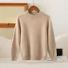 Suéter de Cachemira para Bebés Niños y Niñas, Suéter Cálido de Cuello Semi Alto Otoño e Invierno, Versátil Color Sólido Capa Base de Punto