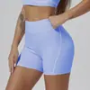 Pantalones de Yoga Sin Costuras de Verano Nuevos Transfronterizos de Cintura Alta Ajustados con Sensación de Segunda Piel para Mujer Levanta Glúteos Color Durazno Pantalones de Fitness de Tres Cuartos