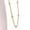 Collar de acero de titanio con letras de lujo de celebridades de Internet para mujer, diseño de nicho que combina con todo, elegante cadena de clavícula que no se cae, venta al por mayor
