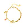 Pulsera nueva de oro arena de Vietnam, pulsera de bola de discoteca, calabaza, mariposa, Joker, no se desvanece con el tiempo, joyería al por mayor chapada en oro cobre