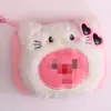 Porta-moedas de Pelúcia Desenho Animado Bolsa de Castor com Vestido Fofo Chaveiro Pingente Porta-Moedas Headset Pequenos Acessórios para Pendurar