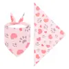 Toalla triangular de gato de dibujos animados amoroso transfronteriza accesorios de huevo de Pascua perro bufanda fresca toalla para babas al por mayor
