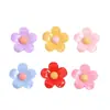 Florcita de Colores Dibujo Animado Hecho a Mano DIY Joyería Pegamento de Crema Resina Accesorios Pequeños Agujero para Pasador Hebilla de Zapato Paquete de Material