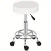 Silla de Computadora Silla Elevable Blanca Sedentaria Escritura Cómoda Taburete de Belleza Taburete de Tocador Respaldo Silla de Maquillaje Silla de Oficina