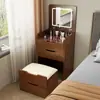 Tocador moderno, mueble de almacenamiento multifuncional minimalista moderno para dormitorio, tocador integrado, gabinete con cajones, tocador de noche