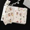 Pijama infantil estilo princesa, de manga longa, para primavera e outono, com estampa de nuvem de desenho animado, feito de algodão fino, nova coleção 2026, roupa de ficar em casa de verão para meninas