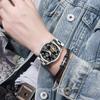 Reloj Nuevo Marca Aiershi, Esqueleto No Mecánico Personalizado Luminoso Impermeable Multifuncional para Hombre -1825