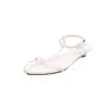 Versión de Piel de Vaca del Mismo Estilo, Elegante Tacón de Cuña, Punta Fina, Zapatos de Tacón Personalizados, Tira Fina de Una Sola Línea, Sandalias Abiertas con Hebilla para Mujer, Piel Genuina