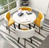 Juego Simple de Mesa y Sillas para Recepción, Mesa de Negociación, Mesa y Sillas para Recepción de Tienda de Uso Comercial, Mesa Redonda Pequeña para Oficina y Ocio