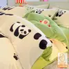 Funda de edredón de terciopelo de leche engrosado con felpa de otoño e invierno, pieza única 150x200x230cm, funda de edredón de terciopelo coral de doble cara para una persona