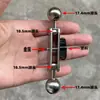Adaptador de roda universal de pan/tilt de reposição para suporte de celular com cabeça esférica de 17 mm para 1/4 interno e externo, acessórios de conexão tipo vagem de ervilha