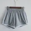 Verano 2020 Más Vendidos Coreanos Sueltos Cintura Alta Combinan con Todo Color Caramelo Contraste Tres Puntos Pantalones Cortos Deportivos Casuales para Mujer