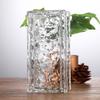 Ladrillo de Vidrio Super Blanco Ladrillo de Cristal Transparente Cuadrado Pared Divisoria Baño Internet Rojo Arte Sólido Hueco Patrón de Hielo