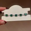 Pulseira de fivela oval de cristal de diamante Europa e Estados Unidos pulseira de luxo leve de alto padrão moda nicho novas joias atacado feminino