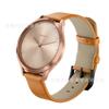 Para Garmin Jiaming vivoactive3/vivomoveHR correa de reloj de primera capa de piel de vaca genuina cola redonda