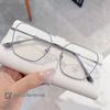 B26104 Venta Caliente Metal Marco Redondo Lentes Antiluz Azul Libro Rojo Celebridad en Línea Mismo Estilo Lentes Planos para Miopía