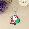 Llavero de Goma Suave de PVC de Dibujos Animados Cruzados Llavero Creativo Lindo de Silicona para Coche Colgante Llavero Pequeño Regalo