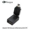 Adaptador USB fêmea para mini5p macho rotativo OTG externo USB flash drive 360 graus carro MP3 adaptador de música