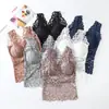 Venda Direta da Fábrica Venda Quente Transfronteiriça Lingerie Sexy de Renda Plus Size Costas Nuas com Bojos Camisola Fina Anti-Exposição