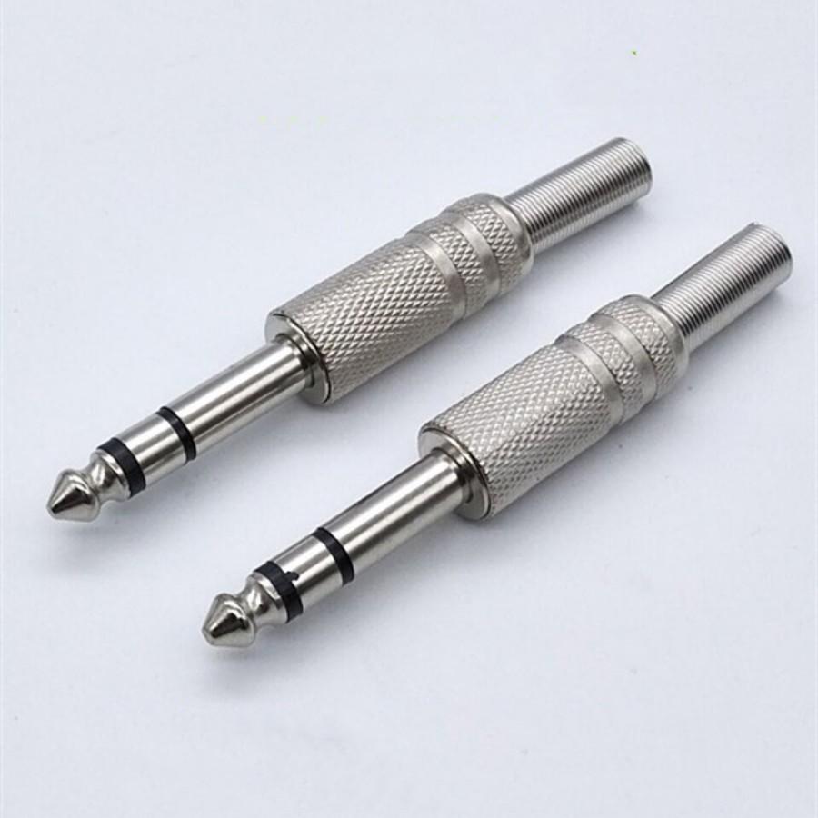 特价6.35插头6.5双声道接头大三芯话筒音频TS音响功放调