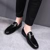 Zapatos de Cuero de Negocios de Colores Brillantes Estilo Nuevo de Otoño, Zapatos para Hombre de Talla Grande Transfronterizos, Zapatos de Cuero de Comercio Exterior, Mocasines, Zapatos Casuales Populares de Dropshipping
