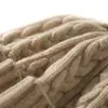 Cachemira Otoño/Invierno 2026 Nuevo Suéter de Punto de Alta Gama para Mujer Calidez para Exteriores Sombrero con Protección para Orejas de Jacquard Gorro de Punto Casual para la Cabeza