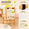 Bolsa de almacenamiento para respaldo de silla de jardín de infantes de gran capacidad, bolsa colgante para silla de estudio, bolsa de almacenamiento para organizar libros y papelería a diario, estilo de dibujos animados