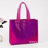 Bolsa de TNT a Laser para Compras Sacola de Presente Publicitária Bolsa de Mão Tridimensional por Termofusão Ultrassônica em estoque logo impresso